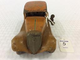 Vintage Key Wind Tin Toy Car
