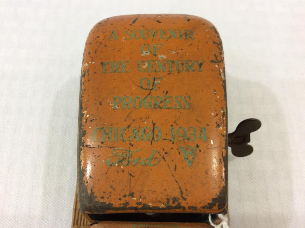 Vintage Key Wind Tin Toy Car
