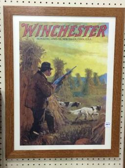 Framed Winchester Hunting Ad