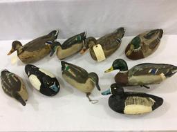 Lot of 9 Various Working Decoys