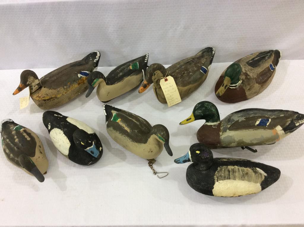 Lot of 9 Various Working Decoys