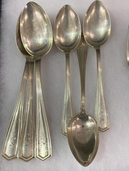 Matched Set of Sterling Silver Flatware-