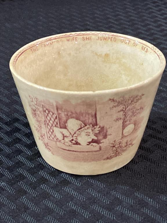 Very Old Nursery Rhyme Child's Pottery Bowl
