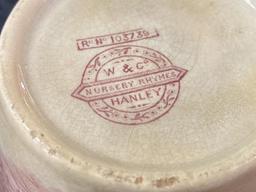 Very Old Nursery Rhyme Child's Pottery Bowl