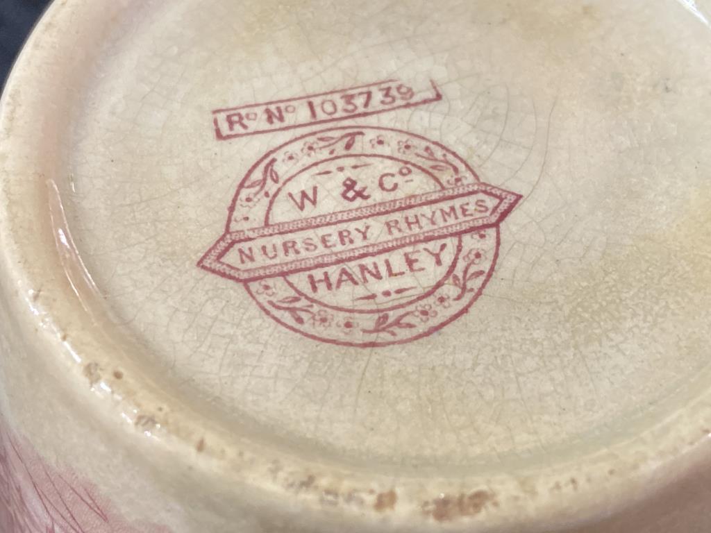 Very Old Nursery Rhyme Child's Pottery Bowl