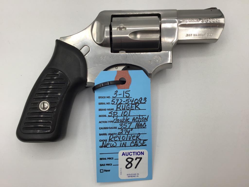 Ruger SP101 Dbl Action 357 Mag Revolver