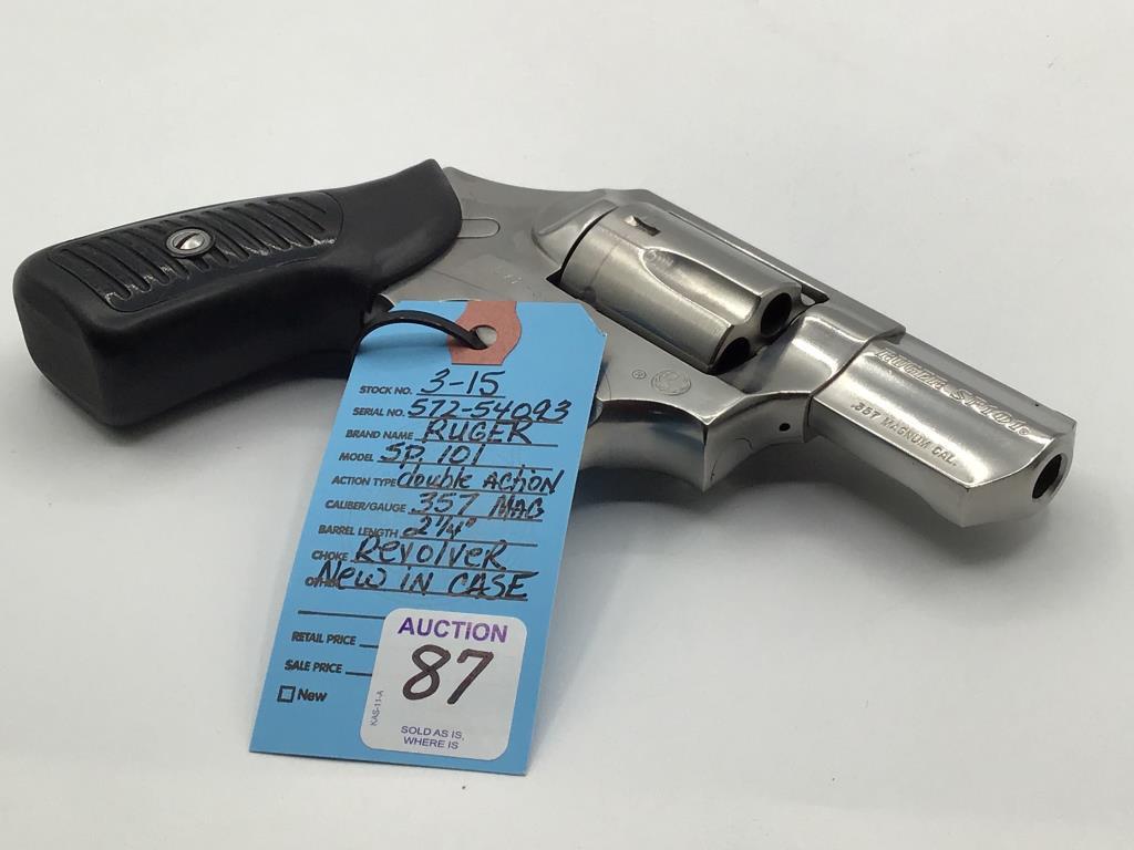 Ruger SP101 Dbl Action 357 Mag Revolver