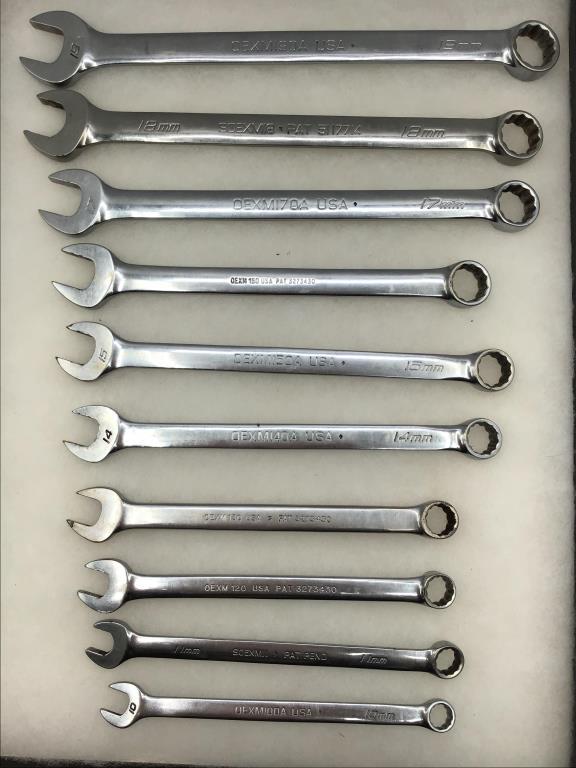 Snap On 10 Piece Metric Wrench Set