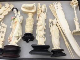 Collection of Various Oriental Statues, Letter