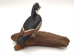 Pair of Miniature Wood Ducks Including