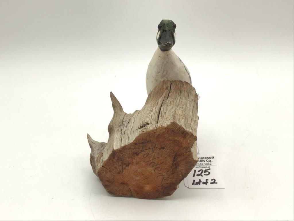 Pair of Miniature Wood Ducks Including