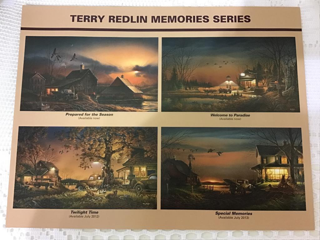 Lg. Framed Terry Redlin Canvas Print-