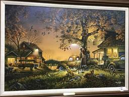 Lg. Framed Terry Redlin Canvas Print-