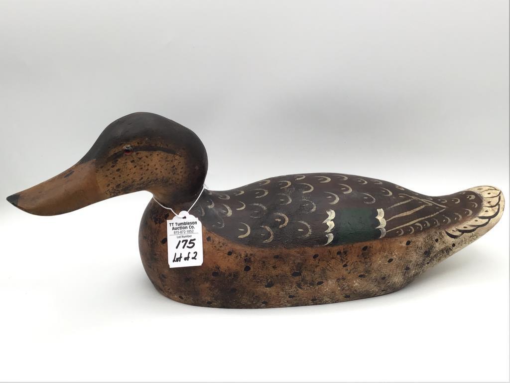 Lot of 2 Unknown Decoys