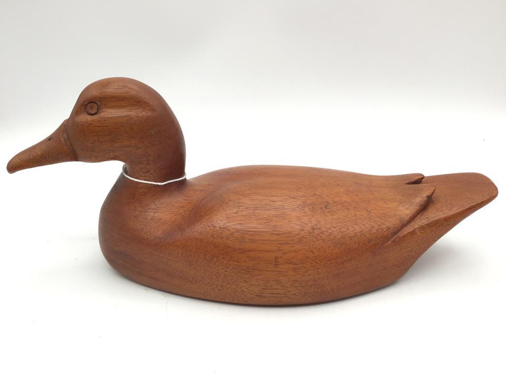 Pair of Un-Painted Wood Decoys