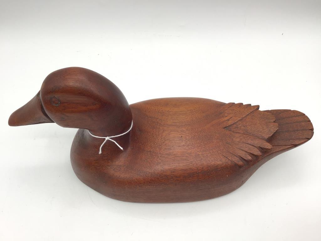 Pair of Un-Painted Wood Decoys