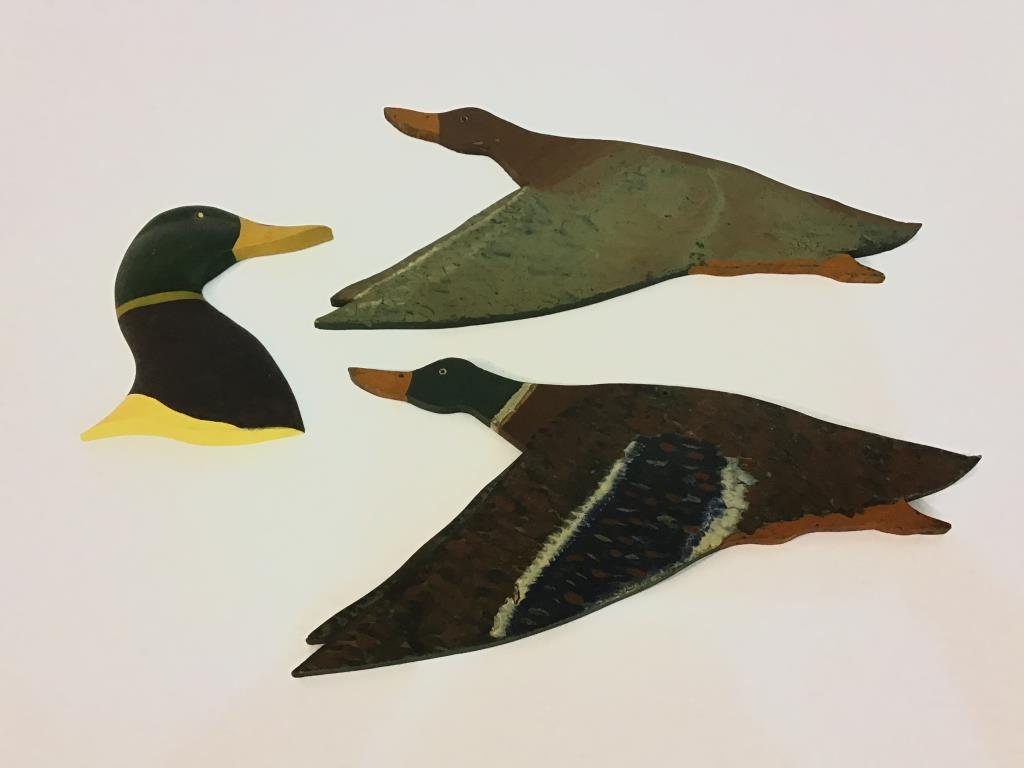 Group of Various Sm. Decoys, Birds, Plaques &