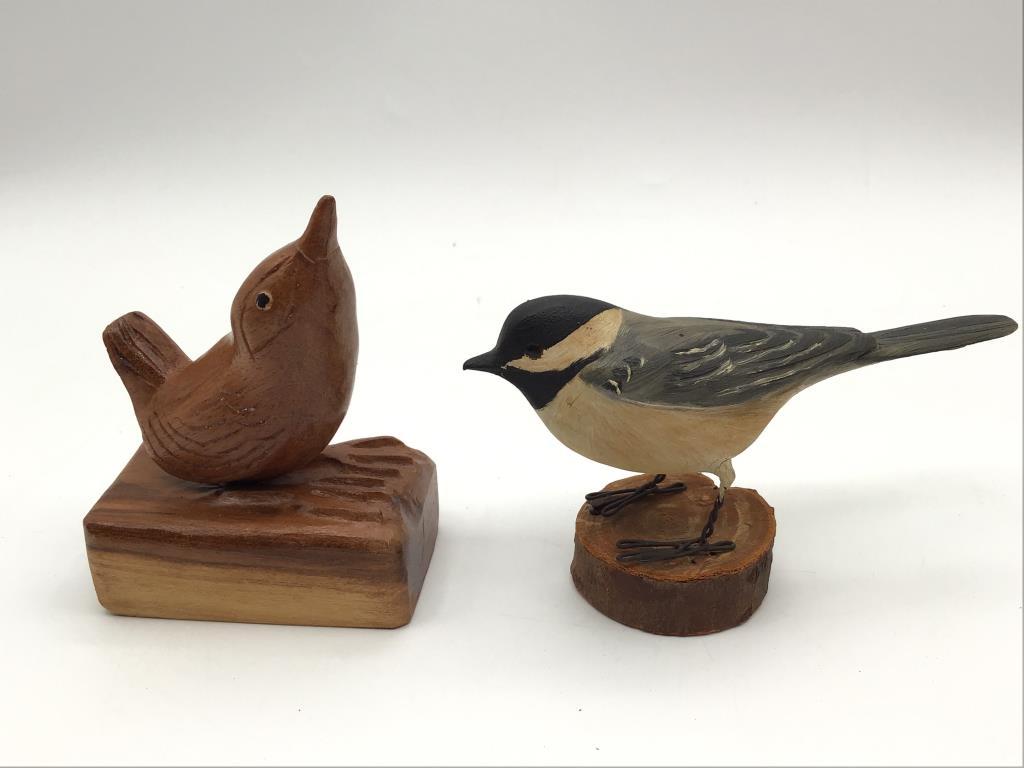 Lot of 7 Various Bird Carvings