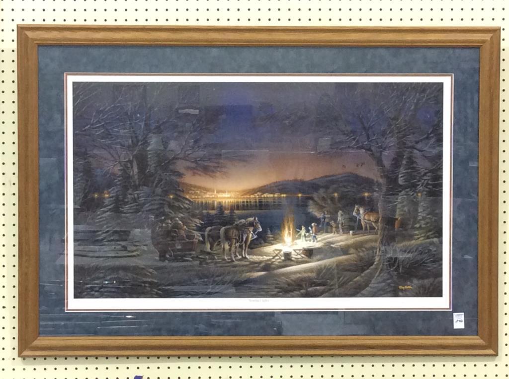 Lg. Framed, Signed & Numbered Terry Redlin Print-