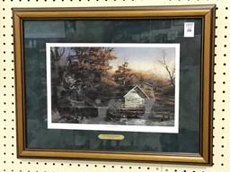 Framed-Signed Print "Autumn Shoreline"