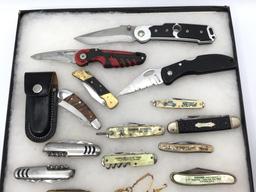 Group of Approx. 22 Various Folding Knives