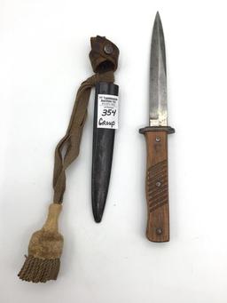 Group w/ 5 1/2 Inch Blade Dagger Knife w/ Sheath,