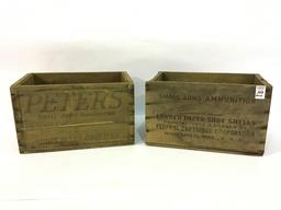 Group w/ 2-Wood Ammo Boxxes-Federal Shells