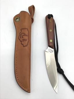 Illinois Ducks Unlimited Knife w/ Sheath