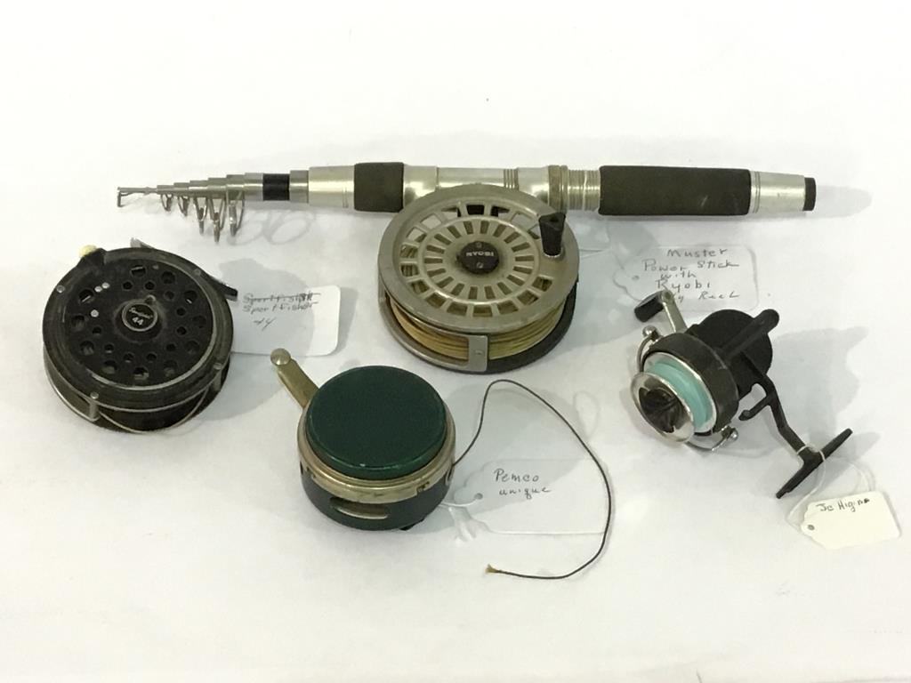 Collection of Vintage Fishing Reels Including