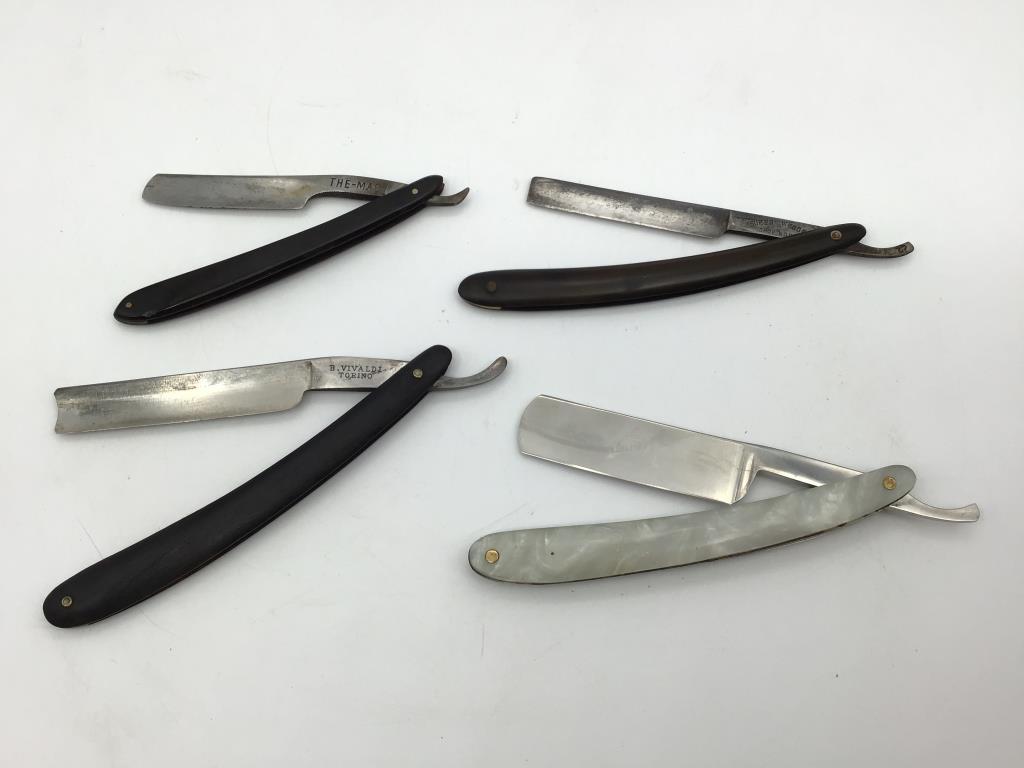 Collection of 10 Straight Razors Including