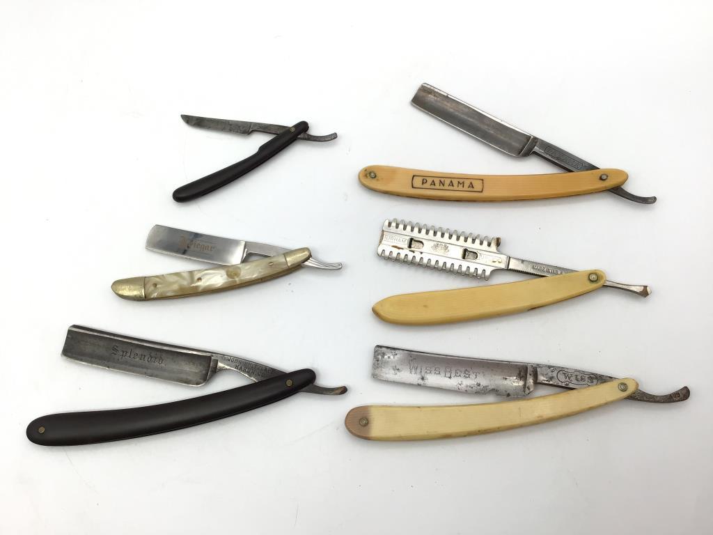 Collection of 10 Straight Razors Including