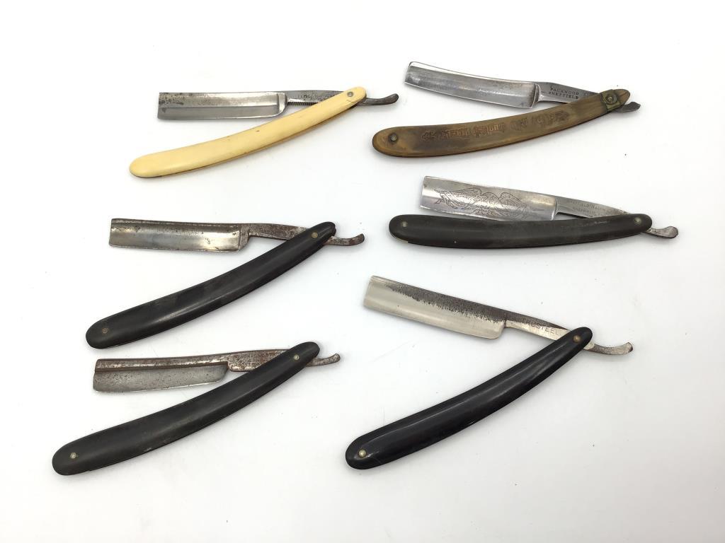 Collection of 10 Various Straight Razors