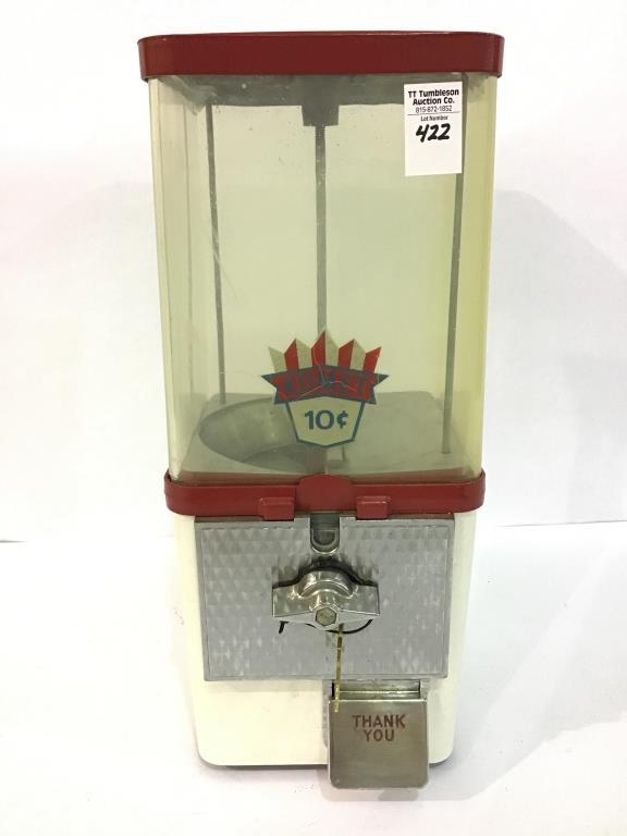 10 Cent Komet Vending Machine w/ Top Lock