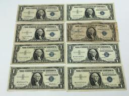 Lot of 17 One Dollar Silver Certificates Including