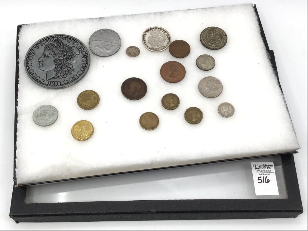 Group of Various Coins & Token Including