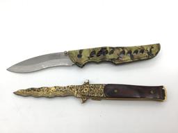 Lot of 4 Folding Knives Including