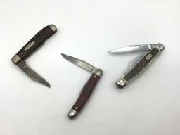 Lot of 6 Various Folding Knives Including