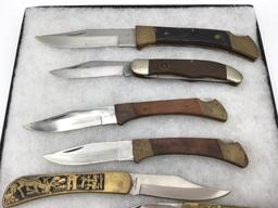 Lot of 10 Lg. Folding Knives Including