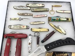 Very Lg. Collection of Various Folding Knives