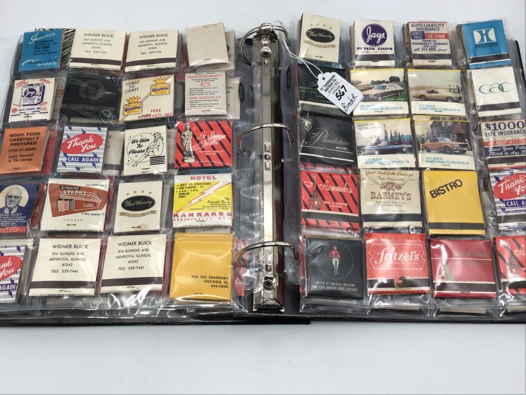 Binder w/ Vintage Full Matchbooks