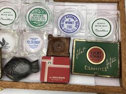 Lot of 11 Various Adv. Ashtrays Including Gambles,