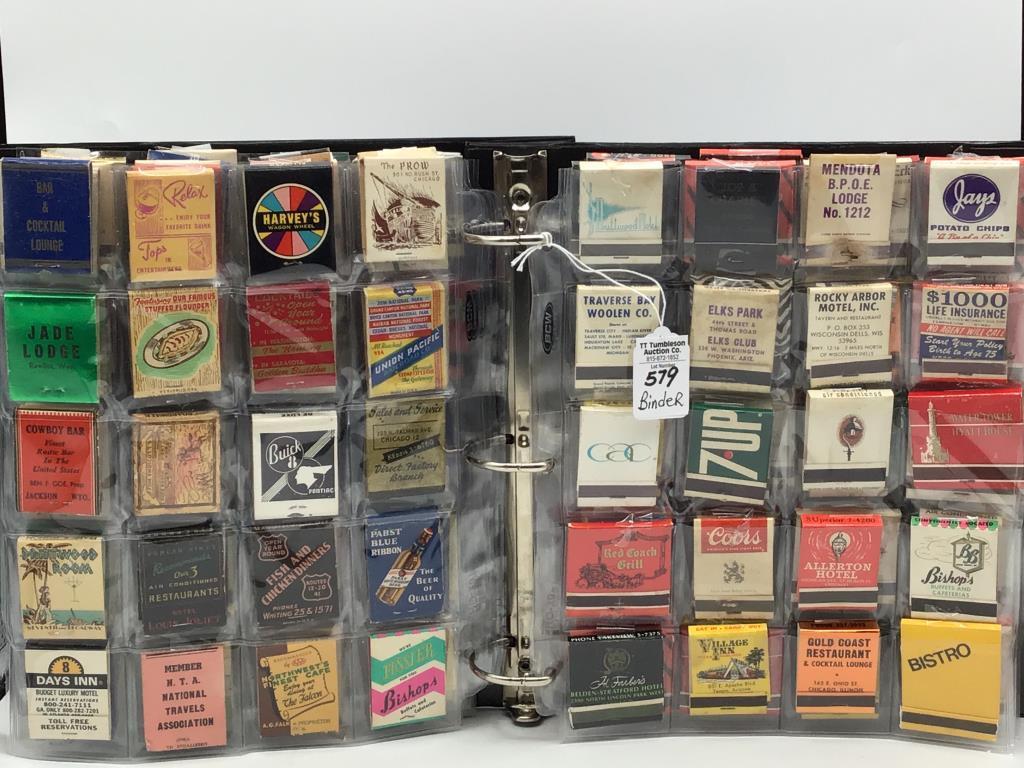 Binder Filled w/ Full Adv. Matchbooks