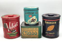 Collection of 10 Various Tobacco Tins