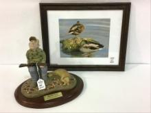 Lot of 2 Including Loon Lake Co. Sculpture-