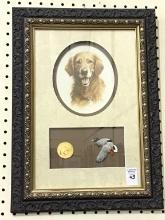 Ornate Framed Ducks Unlimited Dog Print