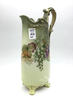 14 1/2 Inch Tall Grape & Leaf Design Bavaria