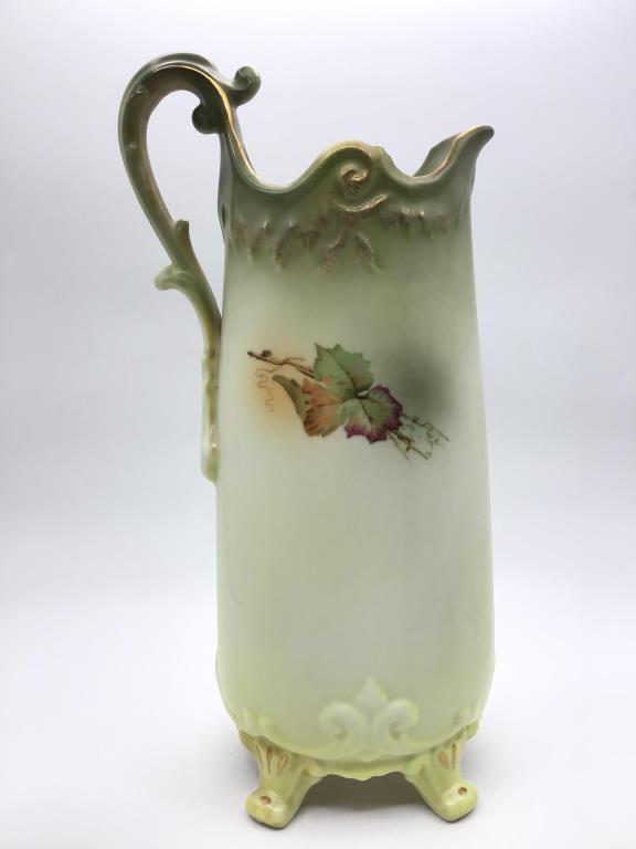 14 1/2 Inch Tall Grape & Leaf Design Bavaria