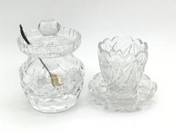 Lot of 6 Cut Glass Pieces Including