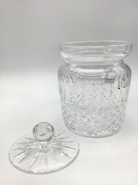 Waterford Crystal Biscuit Brl w/ Lid