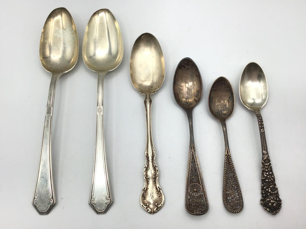 Group of 17 Various Sterling Silver Flatware